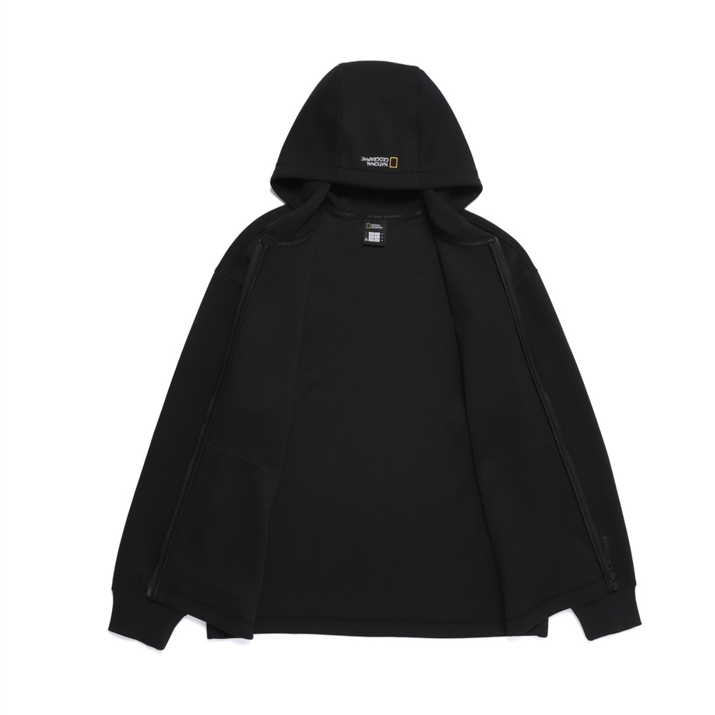 NEW National Geographic Lightweight Dyamaru Hooded Full-Zip Jacket N262UFT960 BLACK Asian Fit