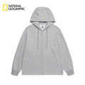NEW National Geographic Lightweight Dyamaru Hooded Full-Zip Jacket N262UFT960 M/GREY Asian Fit