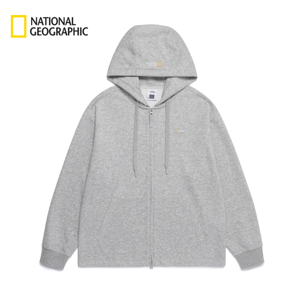 NEW National Geographic Lightweight Dyamaru Hooded Full-Zip Jacket N262UFT960 M/GREY Asian Fit