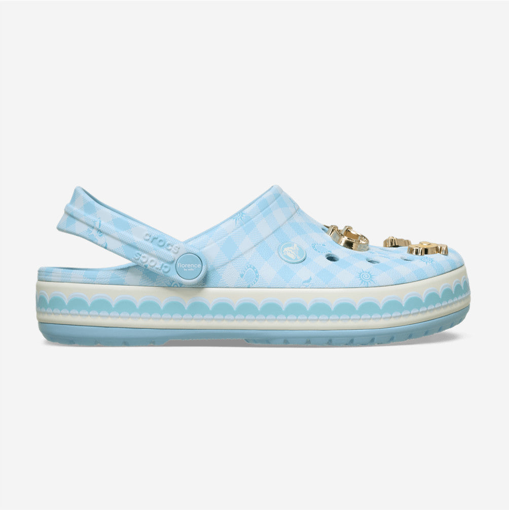 NEW CROCS Florence By Mills Crocband Clog 213399 Multi / Sky Blue