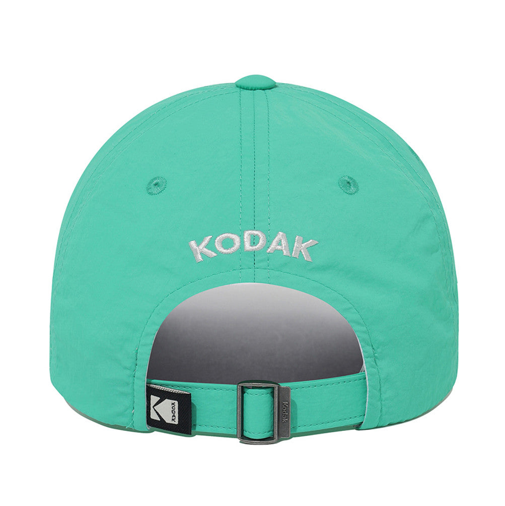 NEW KODAK APPAREL Relaxed-Fit Square Logo Nylon Baseball Cap GREEN K6243LCP33GRN UNISEX SIZE