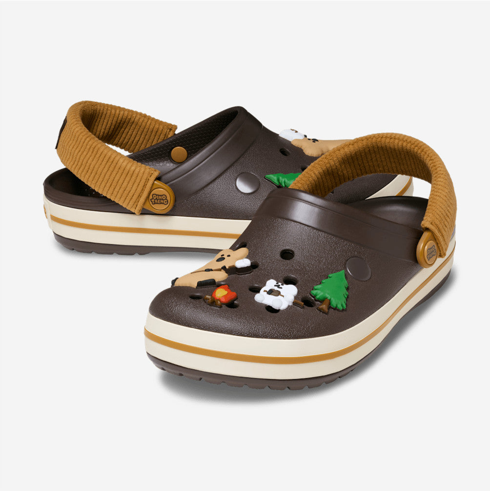 NEW CROCS Lego Dinotaeng Crocband Clog 213724 Multi / Brown UNISEX SIZE