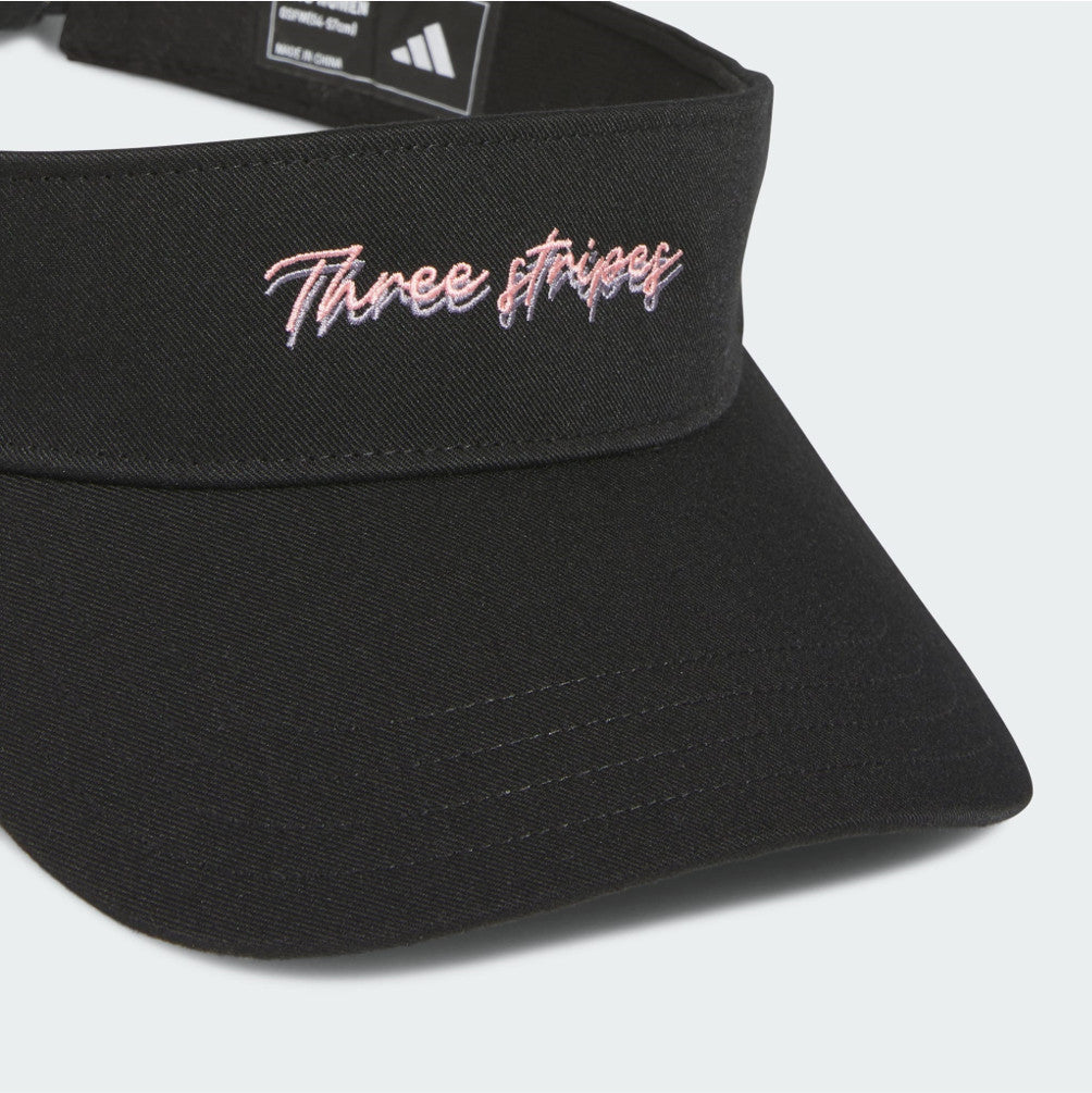 NEW adidas Golf Ribbon Visor Embroidered KG1861 Black