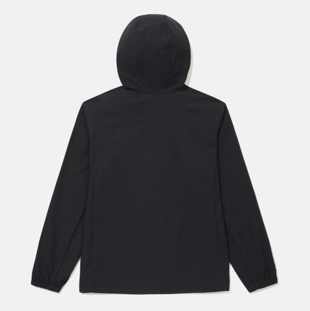NEW DESCENTE Hooded Comfort Fit Windbreaker Jacket SR323UWB71 BLACK ASIAN FIT