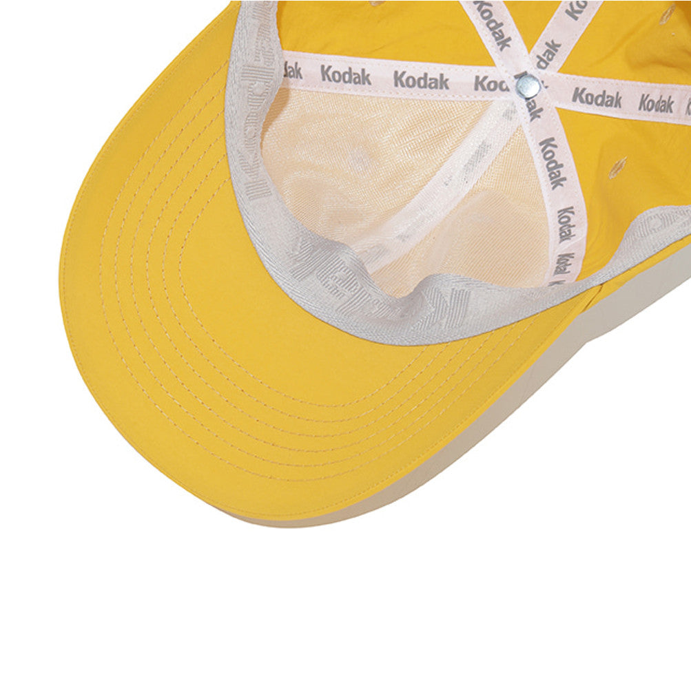 NEW KODAK APPAREL Relaxed-Fit Square Logo Nylon Baseball Cap K6243LCP33YLW YELLOW UNISEX SIZE