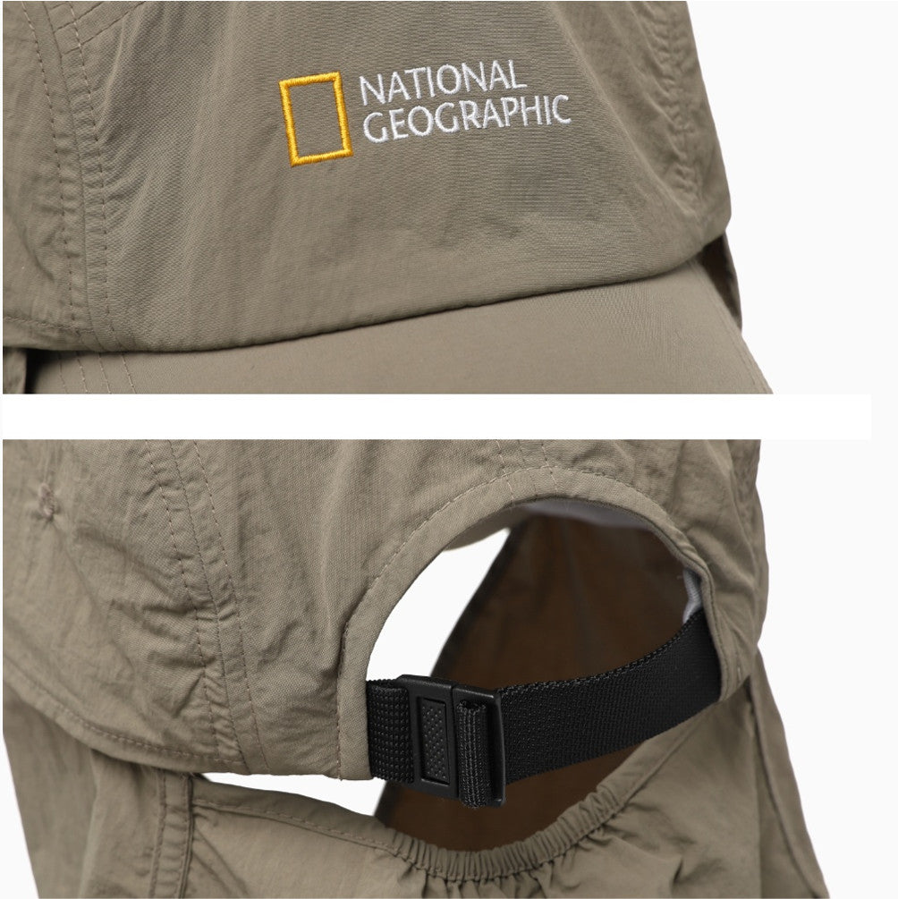 New National Geographic Sun Visor Cap N265AHA710 KHAKI UNISEX SIZE