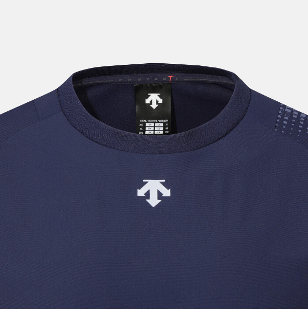 DESCENTE Men's Cooling Tricot Graphic Short-Sleeve T-Shirt SR311TTS76 DARK NAVY ASIAN FIT