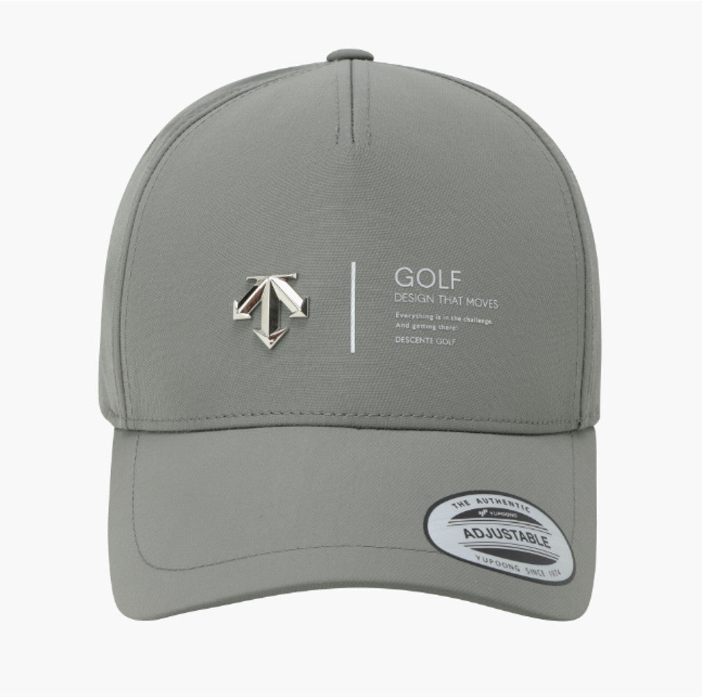 NEW DESCENTE GOLF Men's Silence 3D Logo Baseball Cap DR32MFCP84 KHAKI GRAYISH
