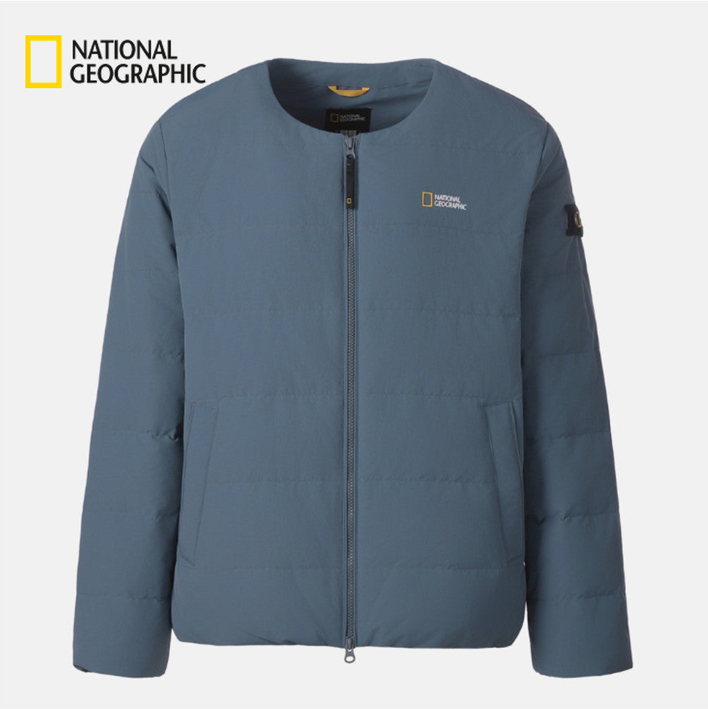 National Geographic Heron U-Neck Lightweight Goose Down Jacket N264UDW920 BLUE Asian Fit