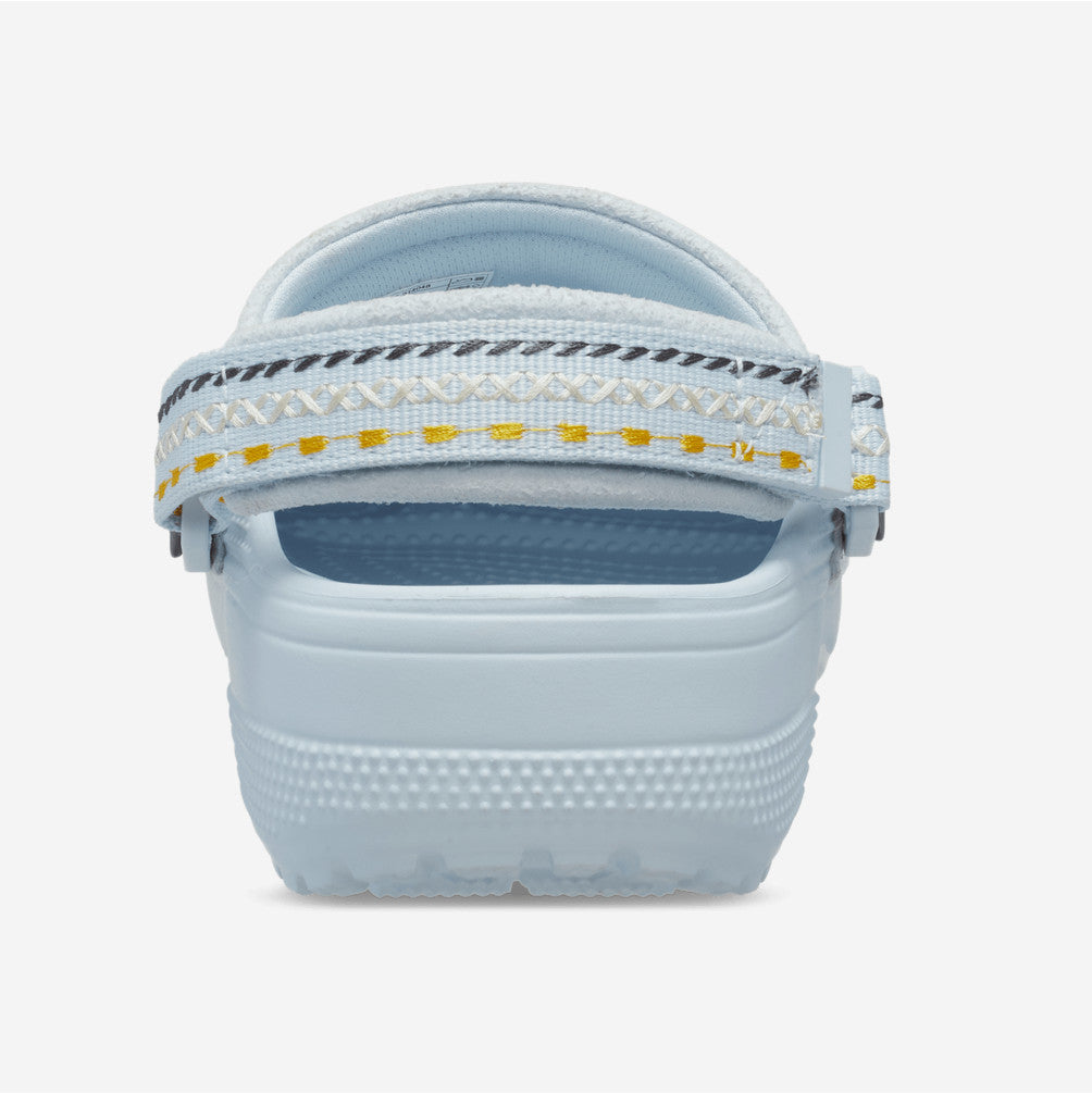 NEW CROCS Crafted Vegan Suede Stitch Clog 214048 Sky Ice Blue