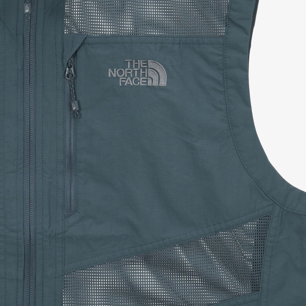 The North Face Korea M'S MESH FLY SMOKE_BLUE VEST NV5VS00B  ASIAN FIT