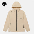 NEW DESCENTE Hooded Comfort Fit Windbreaker Jacket SR323UWB71 BEIGE ASIAN FIT