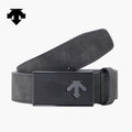 NEW DESCENTE GOLF Men's Belt DR32MFBT73 with Accent Straps 4.7 in * 1.3 in Dark Grey