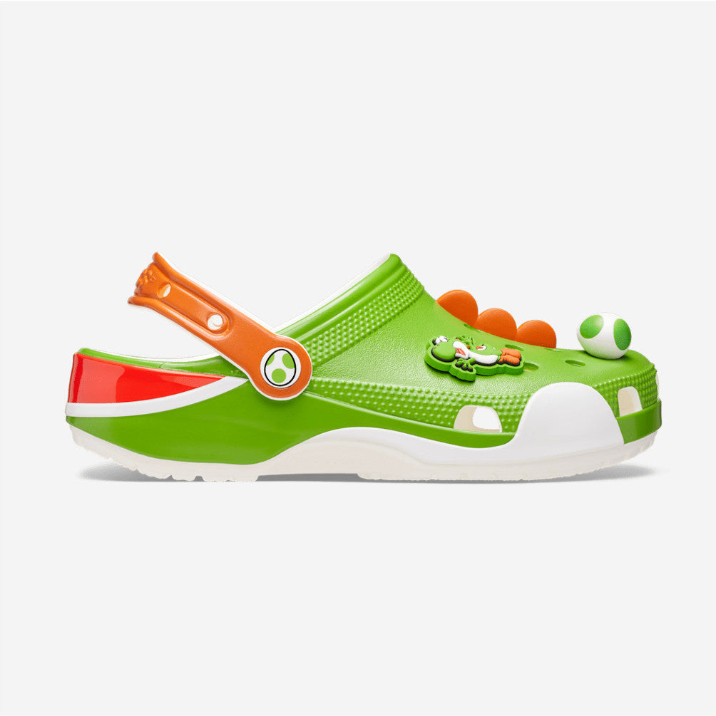 NEW CROCS Super Mario Yoshi Classic Clog 212136 Yellow Green Multi UNISEX SIZE