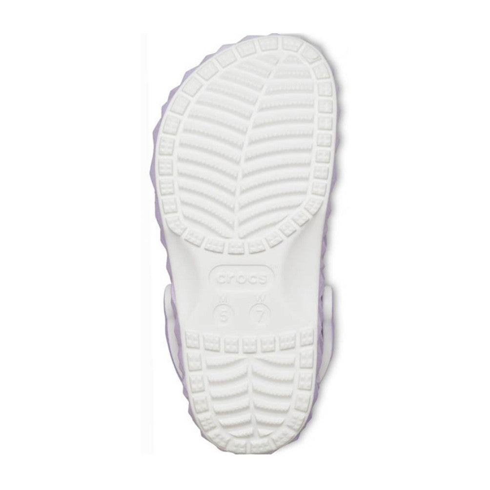 NEW CROCS CLASSIC METALLIC GEOMETRIC CLOG 209841-100 Purple