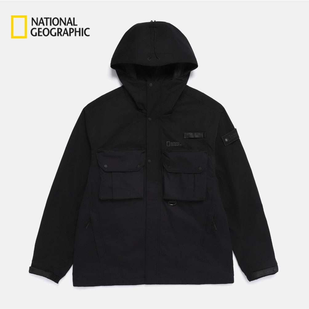 NEW National Geographic NRN Utility Pocket Jacket N261MJP920 BLACK Asian Fit