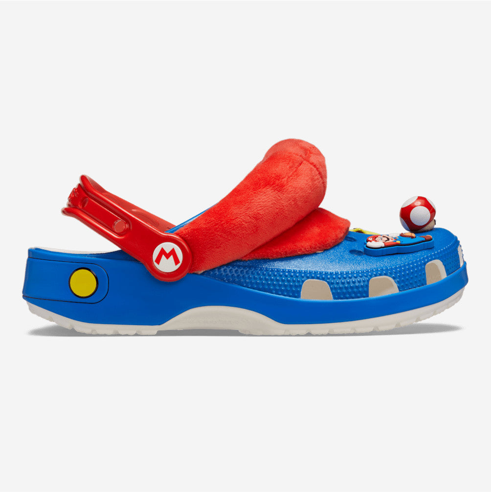 NEW CROCS Super Mario Classic Clog 212134 Blue Red Multi UNISEX SIZE