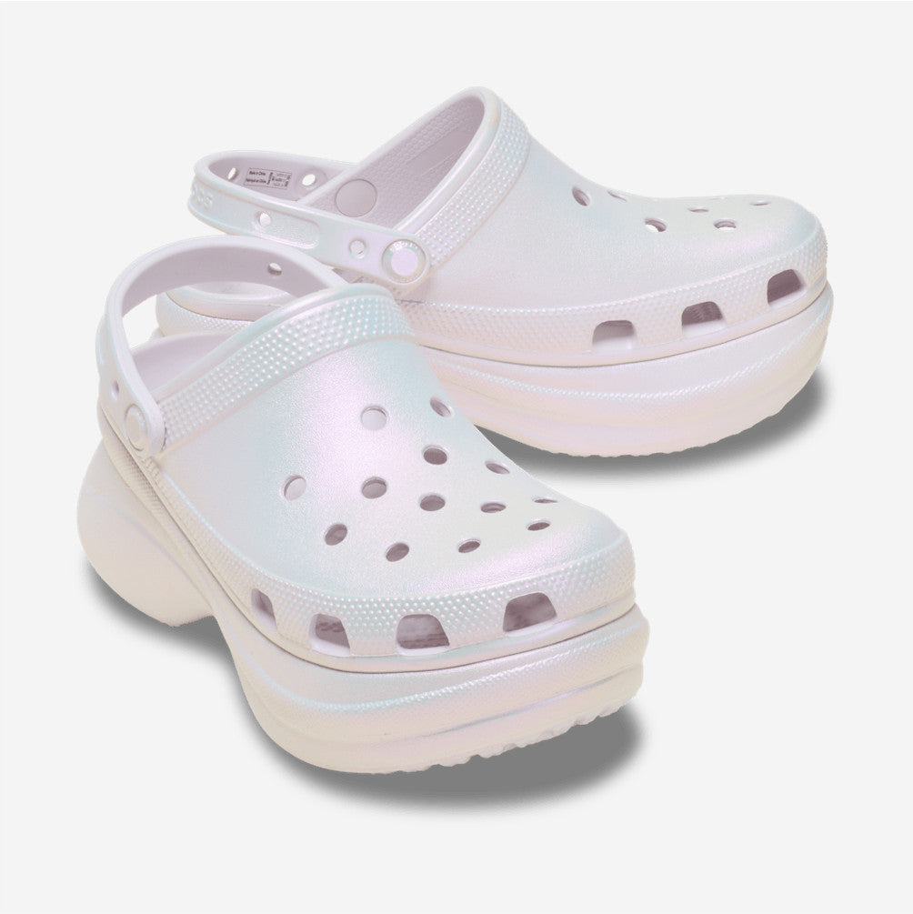 NEW CROCS Bae Iridescent Clog 213220 Grape Ice