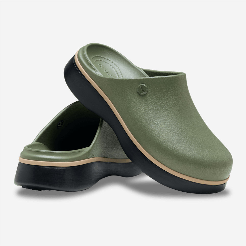 NEW CROCS Dylan Notched Clog 214273 Cargo / Black