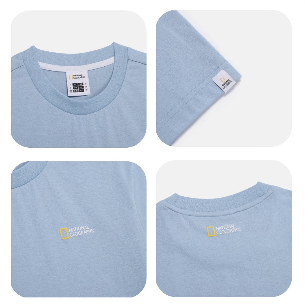 NEW National Geographic Sorona Cool Touch Short-Sleeve T-Shirt N262UTS891 G/BLUE Asian Fit