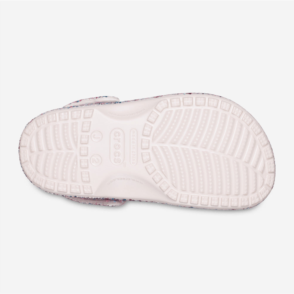 NEW CROCS KIDS Classic Dazzle Glitter Clog 213915 Cocoa Cream