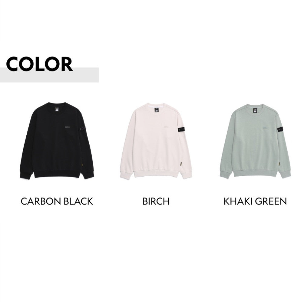 NEW National Geographic Bluefin Logo Sweatshirt N251USW810 CARBON BLACK Asian Fit