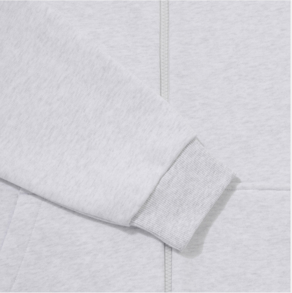 NEW DESCENTE Sports Terry Back-Printed Training Jacket SR323UFT81 LIGHT GREY ASIAN FIT