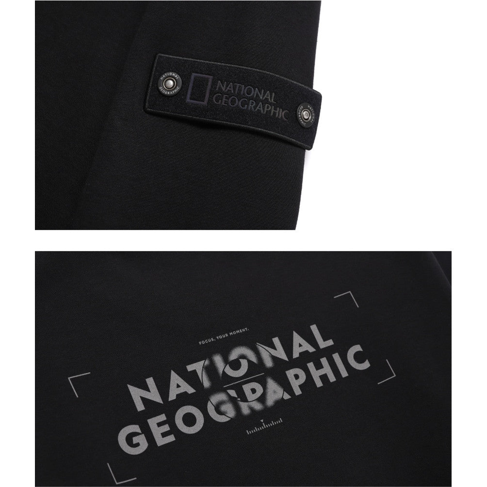 NEW National Geographic Bluefin Logo Sweatshirt N251USW810 CARBON BLACK Asian Fit