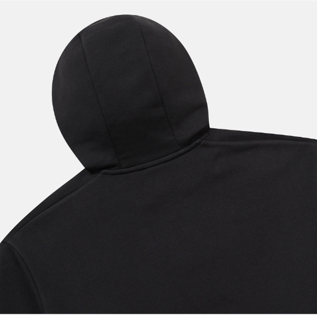 DESCENTE Sports Terry Graphic Hoodie T-Shirt SR323UHD81 BLACK ASIAN FIT