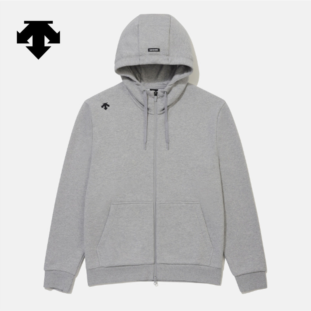 NEW DESCENTE Sports Terry Back-Printed Training Jacket SR323UFT81 M.GREY ASIAN FIT