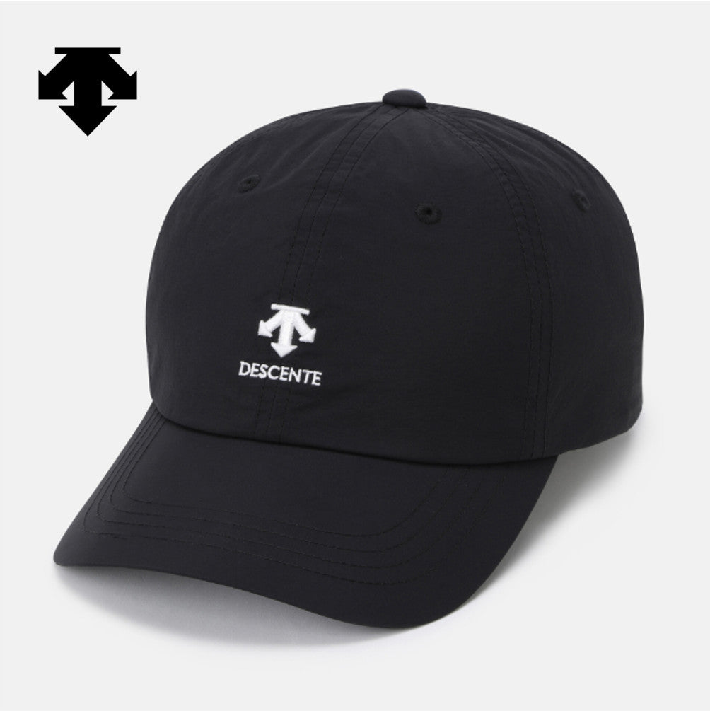 NEW DESCENTE Spirit Light Nylon Baseball Cap SR323UCP74 BLACK UNISEX SIZE ML - LXL