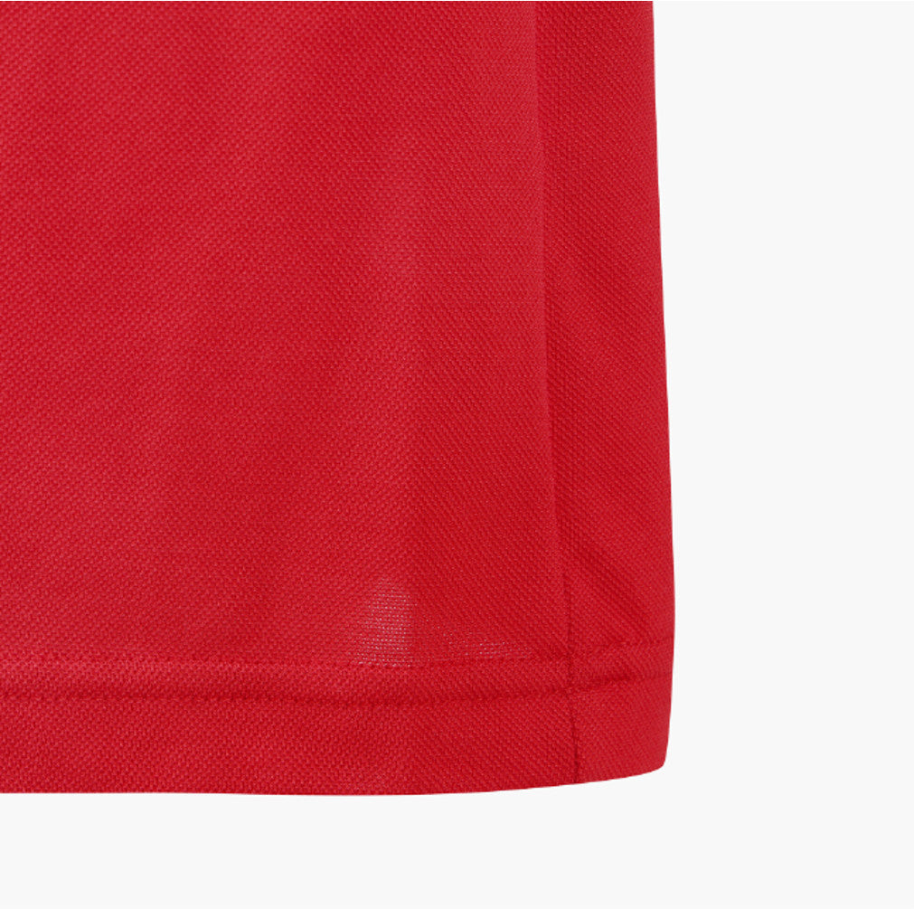 DESCENTE GOLF Men's One-Point Collar Short-Sleeve T-Shirt DR31MFTS74 Racing Red ASIAN FIT