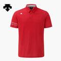 DESCENTE GOLF Men's One-Point Collar Short-Sleeve T-Shirt DR31MFTS74 Racing Red ASIAN FIT