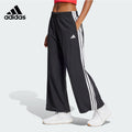 adidas Essentials 3-Stripes Lifestyle Woven Parachute Pants Black JE1306 ASIAN FIT
