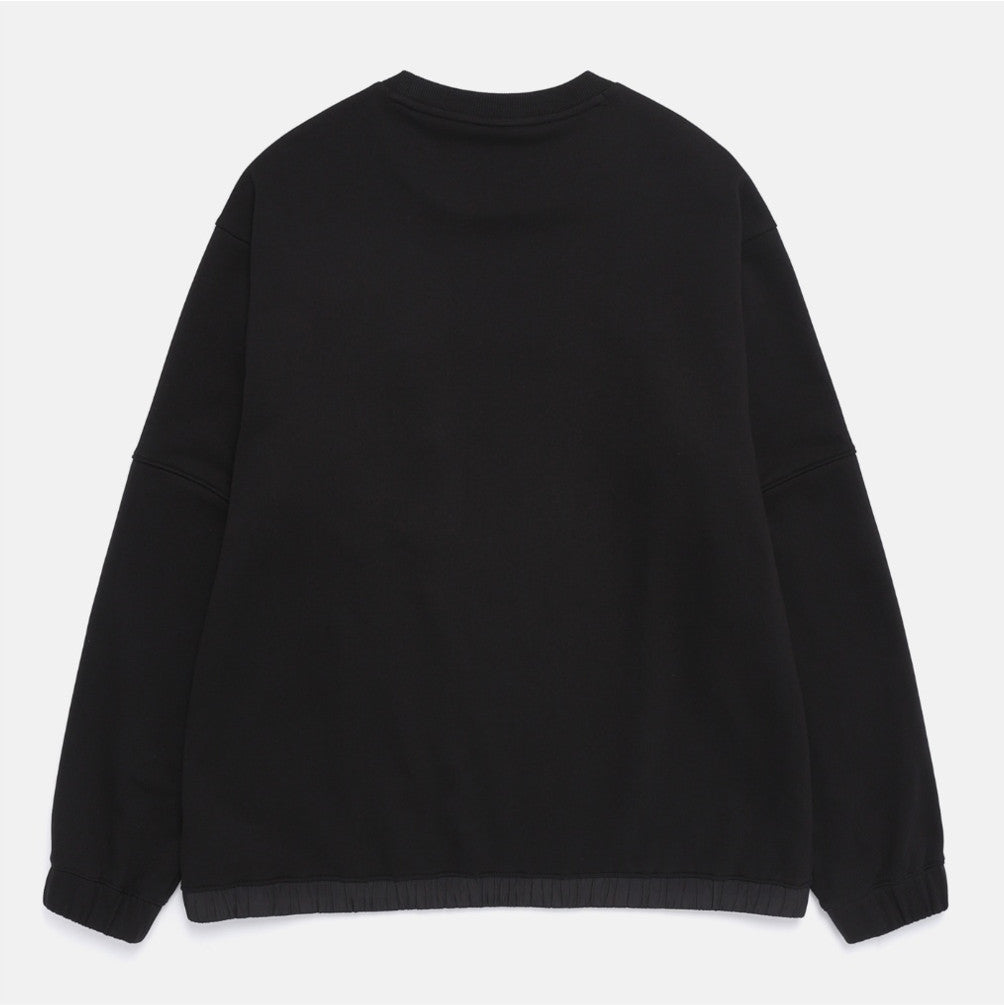 NEW National Geographic Hybrid Semi-Oversized Pocket Sweatshirt N261MSW900 BLACK Asian Fit