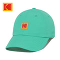 NEW KODAK APPAREL Relaxed-Fit Square Logo Nylon Baseball Cap GREEN K6243LCP33GRN UNISEX SIZE
