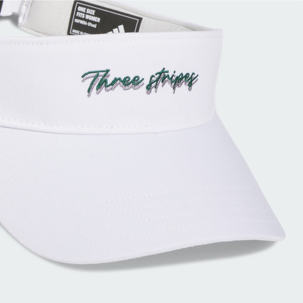 NEW adidas Golf Ribbon Visor Embroidered KG1860 White