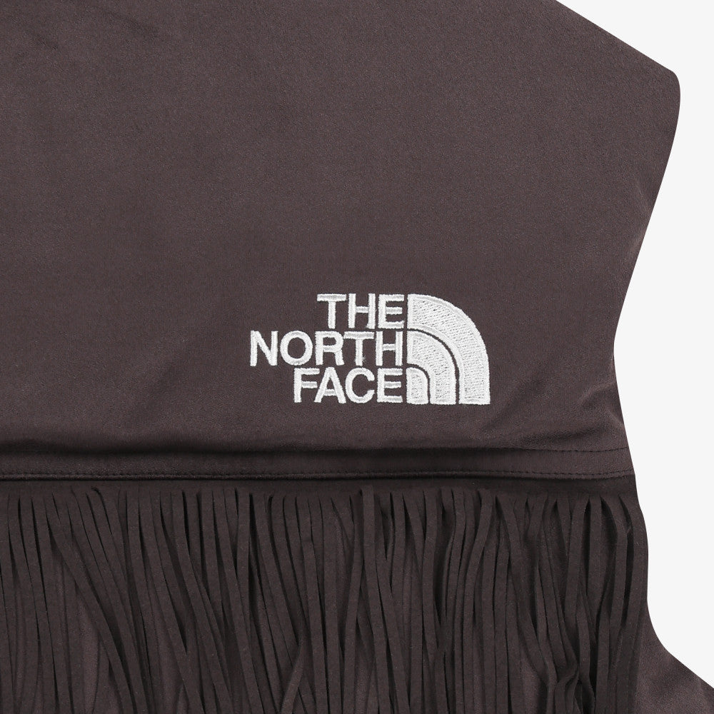 The North Face Korea WHITE LABEL W'S SUEDE NUPTSE VEST NV1DR82J BROWN (RDS) ASIAN FIT