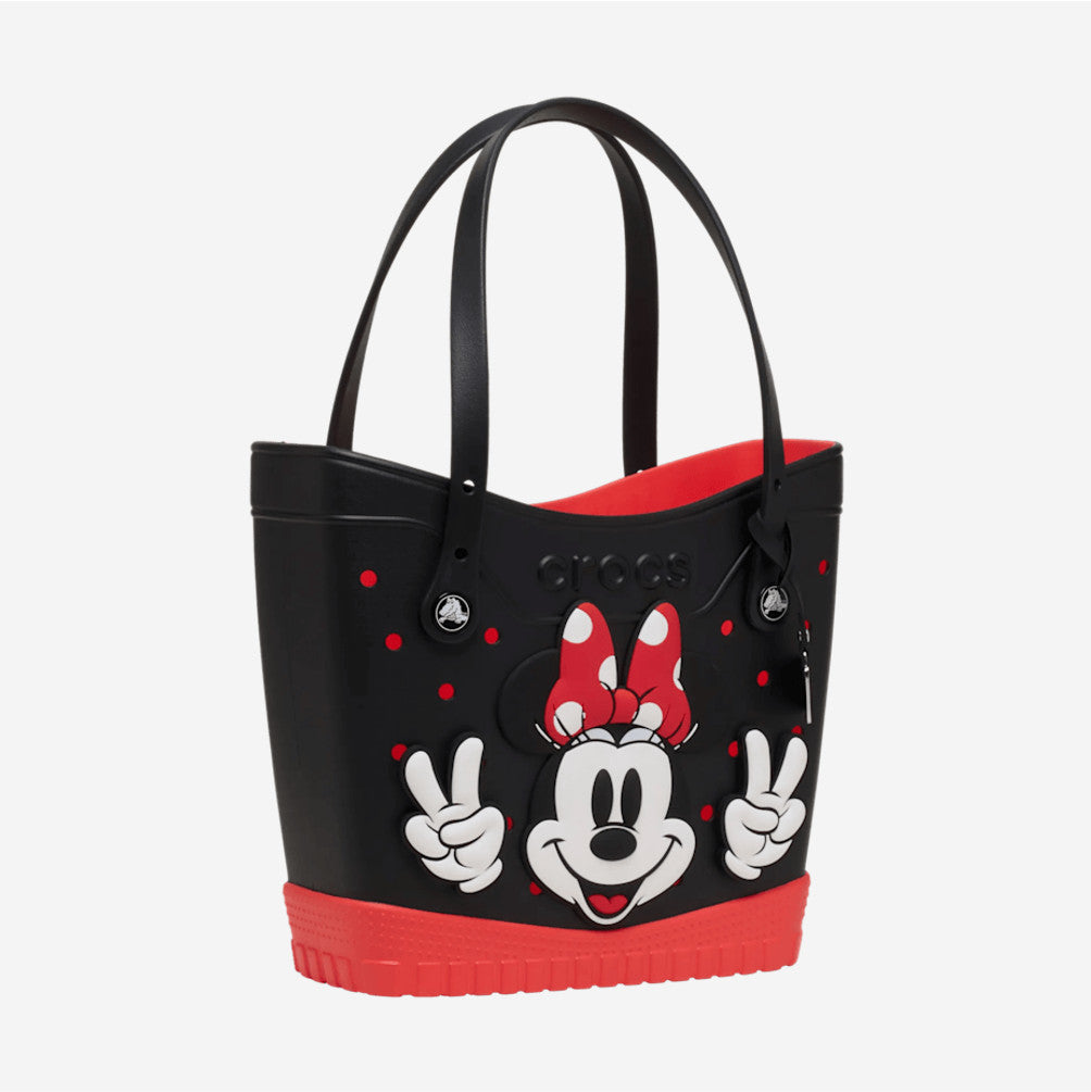 NEW CROCS Minnie Mouse Medium Tote 213436 BLACK RED