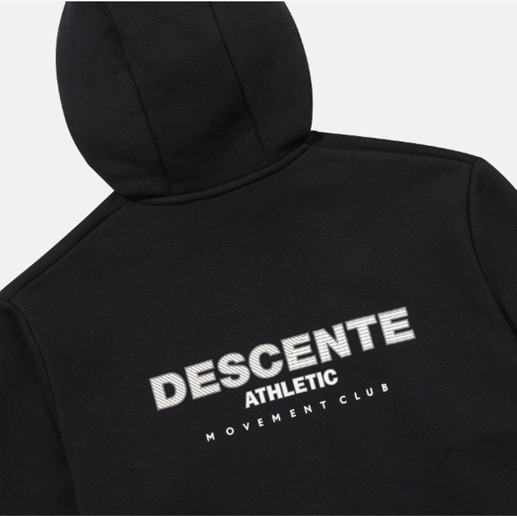 NEW DESCENTE Sports Terry Back-Printed Training Jacket SR323UFT81 BLACK ASIAN FIT