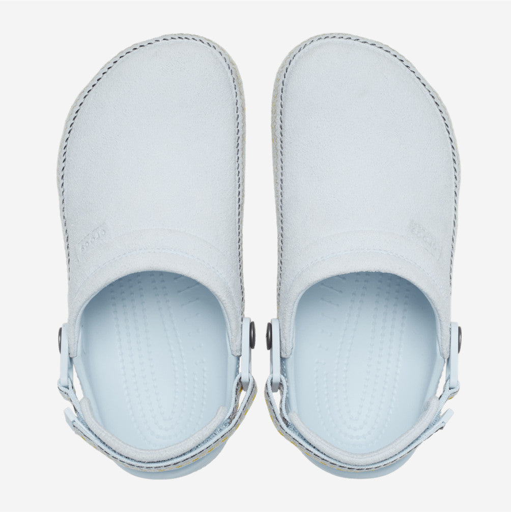 NEW CROCS Crafted Vegan Suede Stitch Clog 214048 Sky Ice Blue