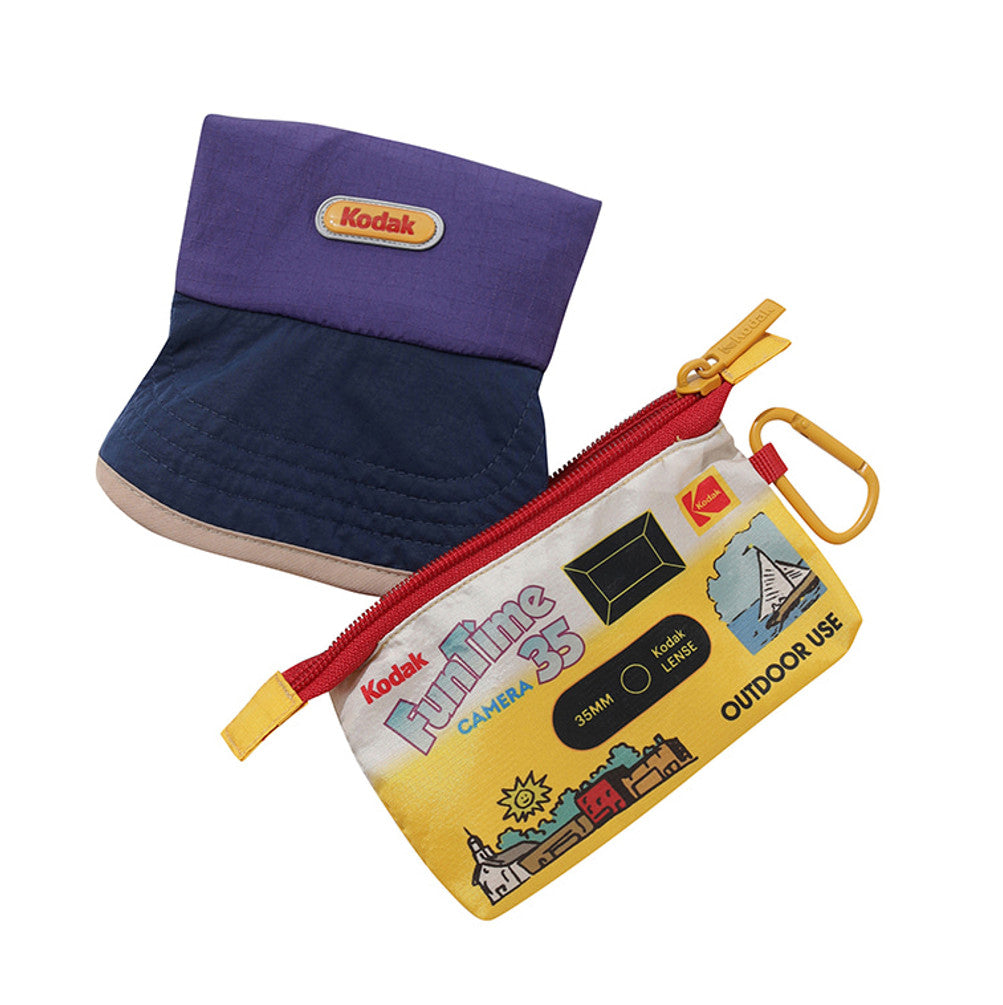 NEW KODAK APPAREL Fun Time Packable Camp Cap K6243LCP54 PURPLE
