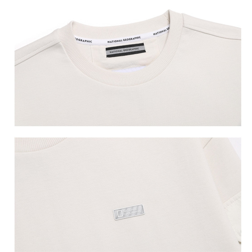 NEW National Geographic Sleeve-Pocket Sweatshirt N251USW900 BIRCH Asian Fit