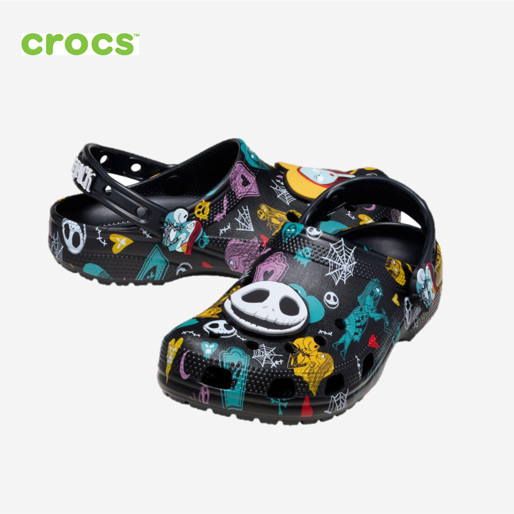 NEW CROCS Nightmare Multi Classic Clog 211419-90H Black Multi UNISEX SIZE