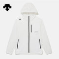 NEW DESCENTE Hooded Comfort Fit Windbreaker Jacket SR323UWB71 WHITE ASIAN FIT