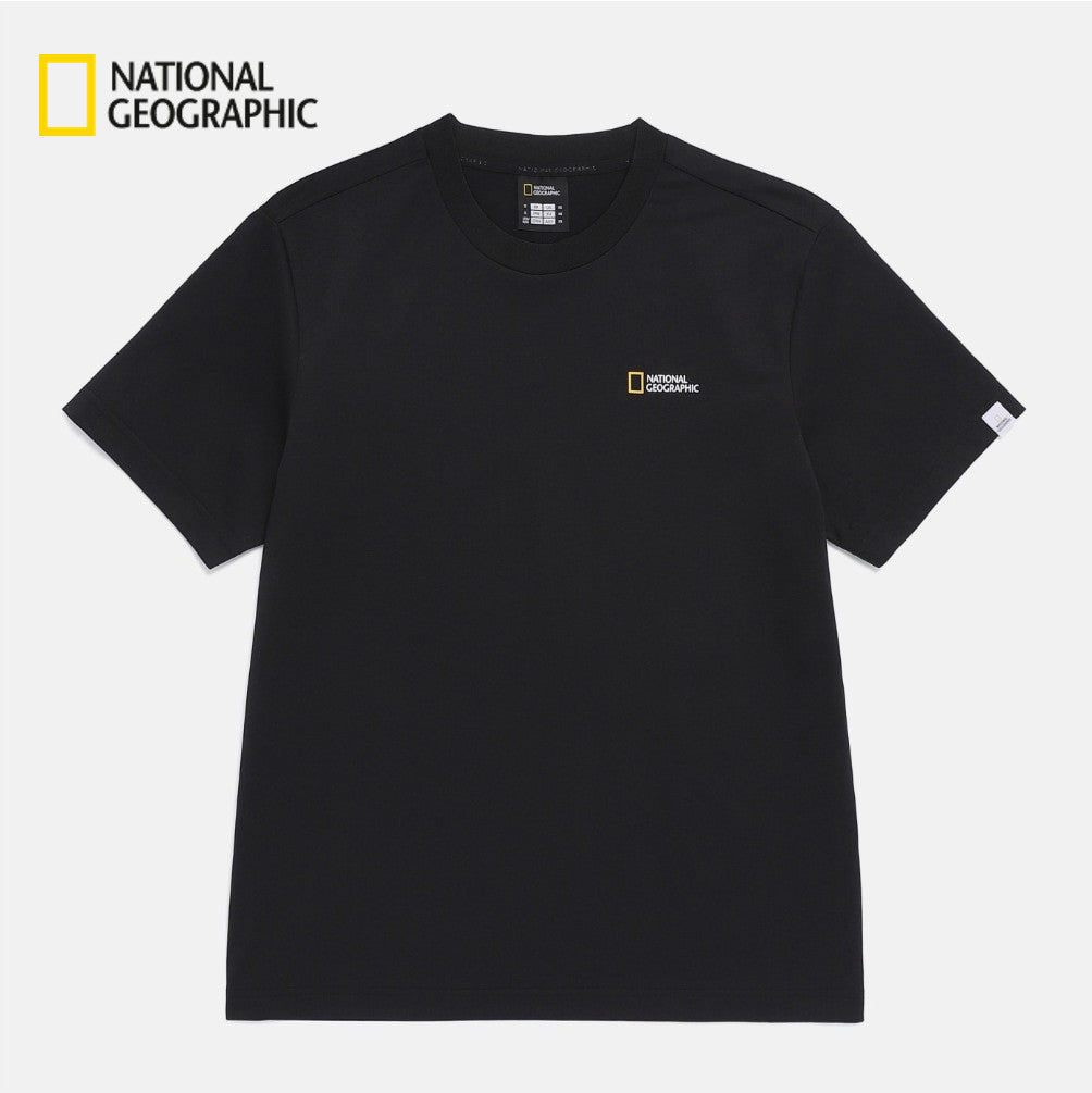 NEW National Geographic Sorona Cool Touch Short-Sleeve T-Shirt N262UTS891 BLACK Asian Fit