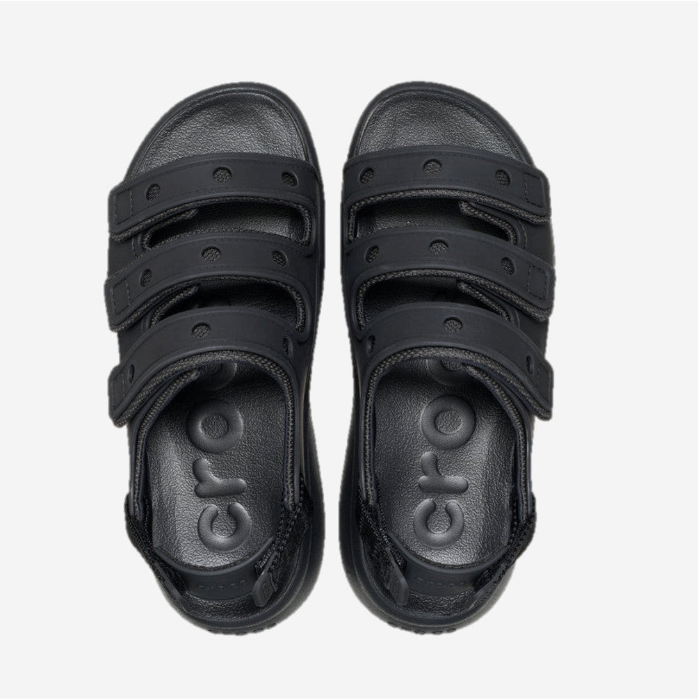 NEW CROCS SOHO FROSTED SPORT SANDAL 212032 BLACK