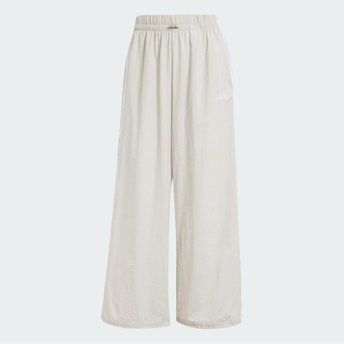 adidas Essentials 3-Stripes Lifestyle Woven Parachute Pants Beige JC8168 ASIAN FIT