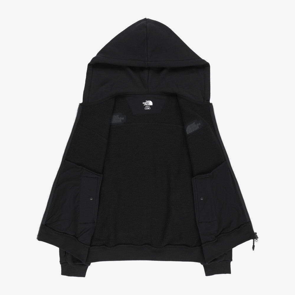 The North Face Korea WHITE LABEL EDGELINE HOOD ZIP UP JACKET NJ5JS54K BLACK ASIAN FIT