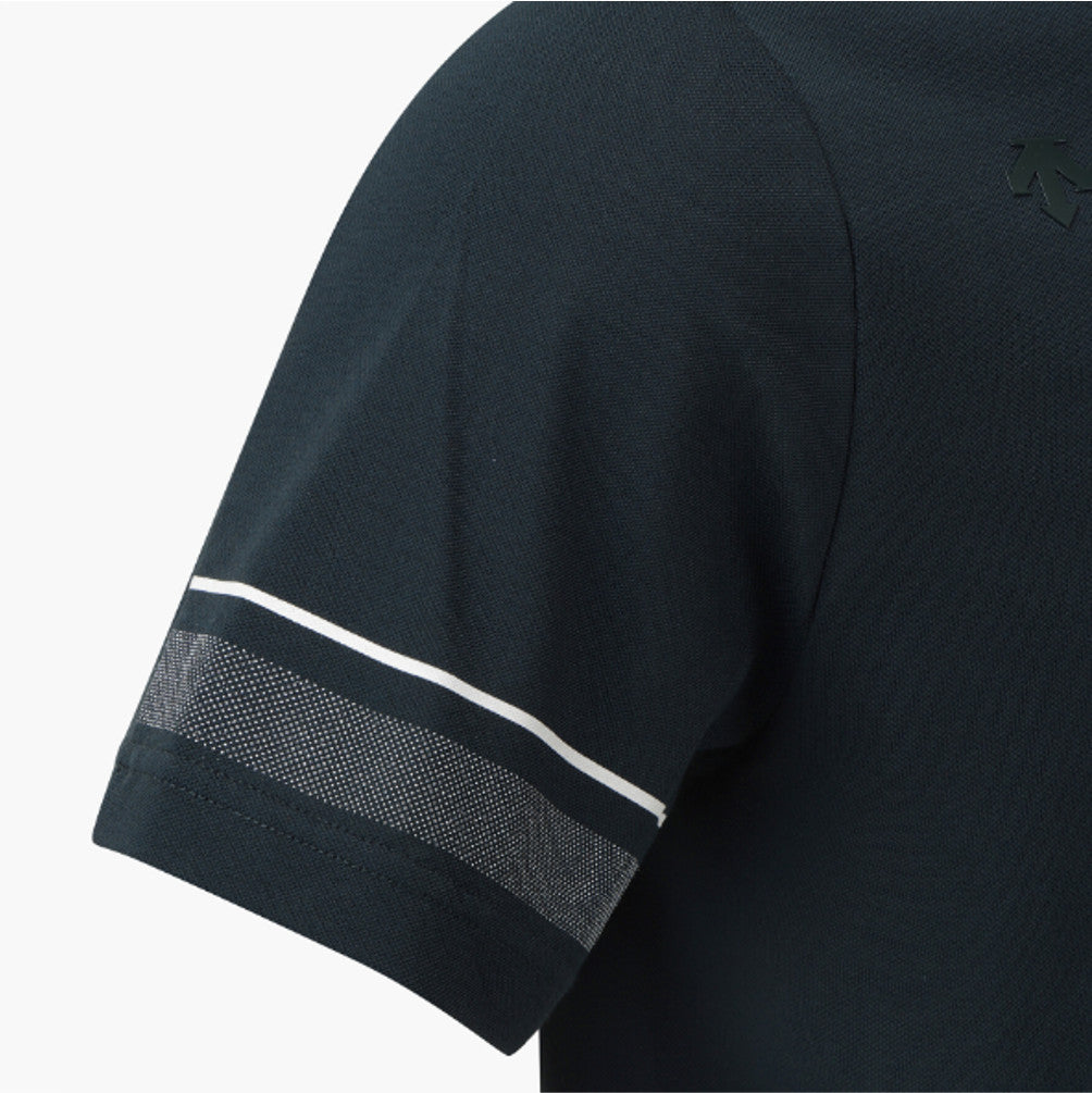 DESCENTE GOLF Men's One-Point Collar Short-Sleeve T-Shirt DR31MFTS74 Deep Green ASIAN FIT